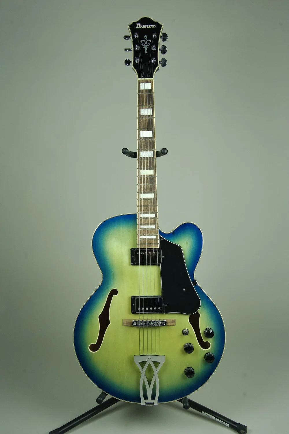 Foxylady様　Ibanez Used Ibanez AF75 Hollowbody Electric Guitar - Jet Blue Burst